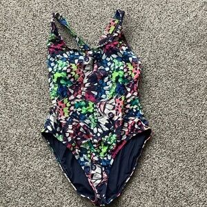 Andie Multicolor Floral Pattern One-Piece Swimsuit